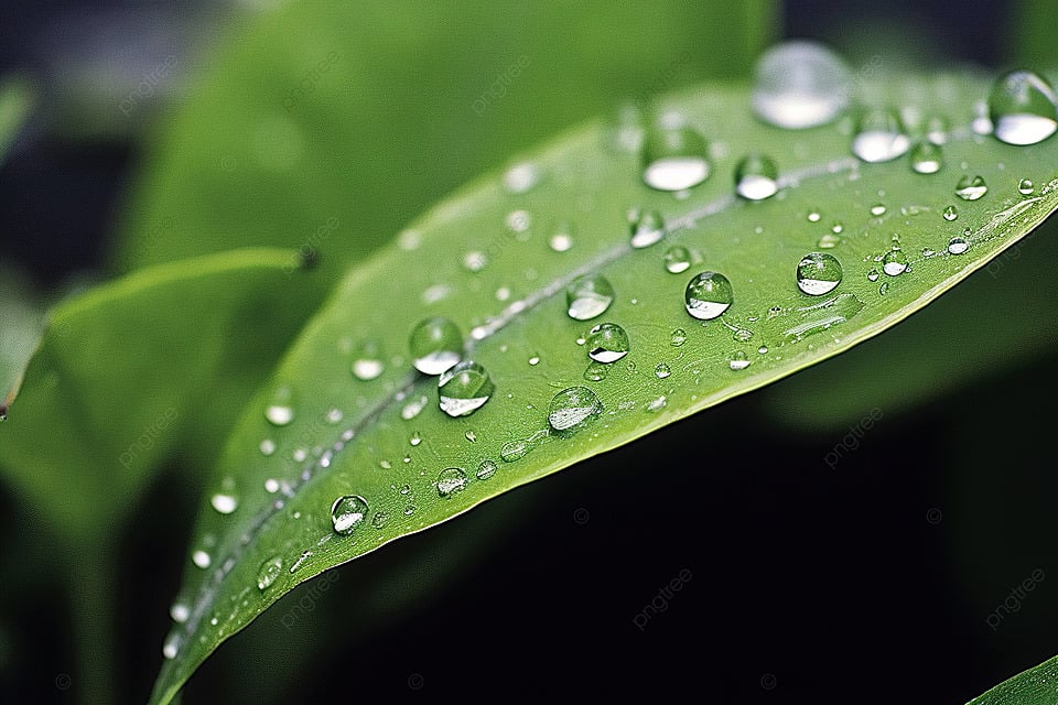 Feuille fruitier goutte d'eau