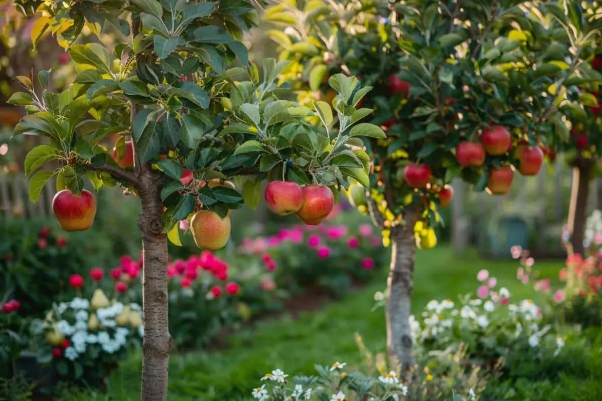 arbres fruitiers formés pommiers