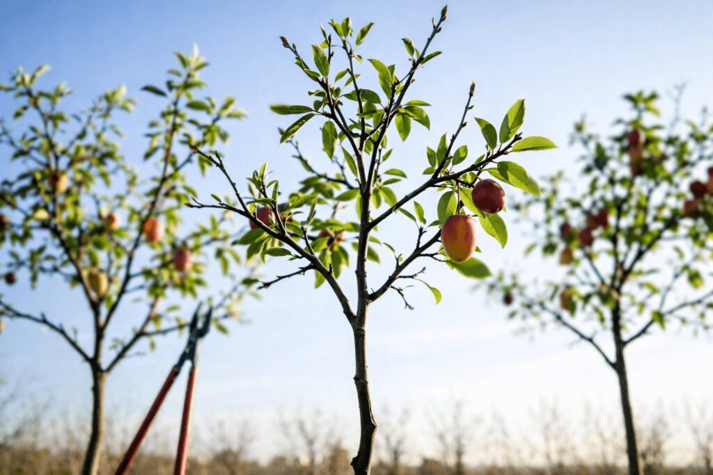 fruitier formé et palissé