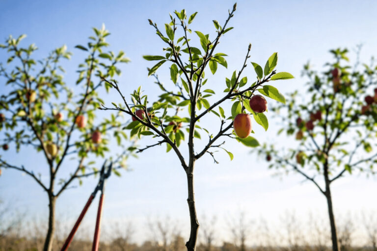 fruitier formé et palissé