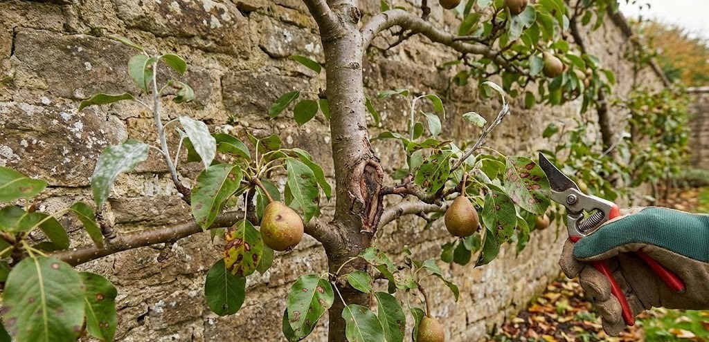 maladie arbres fruitiers palissés