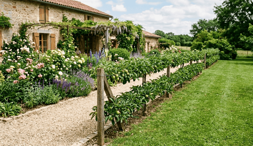 espalier délimiter jardin